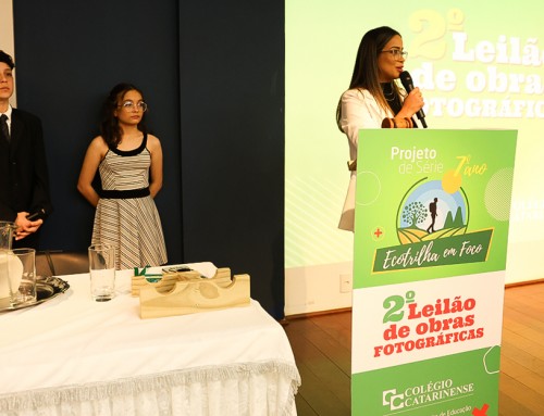 Alunos do 7º ano do Ensino Fundamental do Colégio Catarinense encerram a segunda edição do Projeto ECOTRILHA